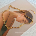 Shangjie OEM Joyas Gold Women Cabklace Chain Minimalista Chic Collar simple Collar de acero inoxidable